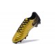 Nike Tiempo Legend VII FG - Chaussures de Football pour Hommes Or Noir