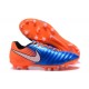 Nike Tiempo Legend VII FG - Chaussures de Football pour Hommes Bleu Orange