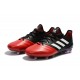 Nouvelles Chaussure Adidas Ace 17.1 FG Noir Rouge Blanc