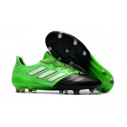 Nouvelles Chaussure Adidas Ace 17.1 FG Vert Solaire Blanc Noir