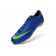 Nike Mercurial Vapor X FG Terrain Sec - Chaussures De Foot - Bleu Vert