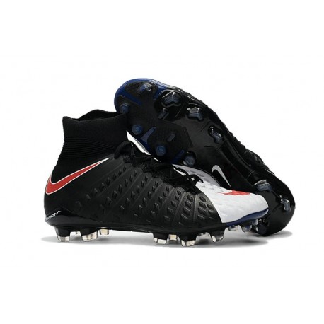 Chaussure Hypervenom Phantom III ACC DF FG pour Hommes Noir Blanc Rouge