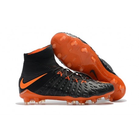 Chaussure Hypervenom Phantom III ACC DF FG pour Hommes Orange Noir