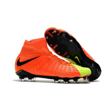 Chaussure Hypervenom Phantom III ACC DF FG pour Hommes Orange Volt Noir