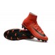 Chaussures de Foot Pas Cher Nike Mercurial Superfly V FG - Rouge Noir