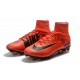 Chaussures de Foot Pas Cher Nike Mercurial Superfly V FG - Rouge Noir