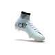 2017 Chaussures de Football Nike Mercurial Superfly V FG - CR7 Gris Noir Blanc