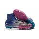 Chaussures de Foot Pas Cher Nike Mercurial Superfly V FG - Bleu Rose Noir