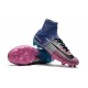 Chaussures de Foot Pas Cher Nike Mercurial Superfly V FG - Bleu Rose Noir