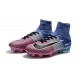 Chaussures de Foot Pas Cher Nike Mercurial Superfly V FG - Bleu Rose Noir