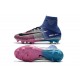 Chaussures de Foot Pas Cher Nike Mercurial Superfly V FG - Bleu Rose Noir