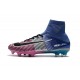 Chaussures de Foot Pas Cher Nike Mercurial Superfly V FG - Bleu Rose Noir