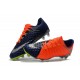 Nouveau Nike Crampons Hypervenom Phantom III FG Orange Bleu Argent