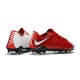 Nouveau Nike Crampons Hypervenom Phantom III FG Rouge Blanc Noir