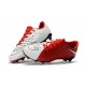 Nouveau Nike Crampons Hypervenom Phantom III FG Rouge Blanc Noir