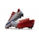 Nouveau Nike Crampons Hypervenom Phantom III FG Rouge Gris Bleu