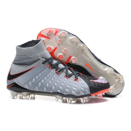 Chaussure Hypervenom Phantom III ACC DF FG pour Hommes Rising Fast Pack - Gris Noir Orange