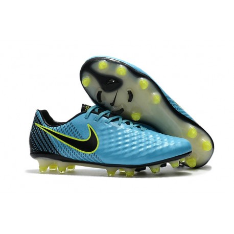 Chaussures De Football - Nike Magista Opus II FG - Bleu Volt Noir