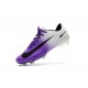 Nouveau Chaussures de Foot Nike Mercurial Vapor 11 FG Blanc Violet Noir