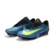 Chaussures de Foot Nike Mercurial Vapor XI FG Bleu Volt Rose