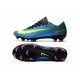 Chaussures de Foot Nike Mercurial Vapor XI FG Bleu Volt Rose