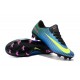 Chaussures de Foot Nike Mercurial Vapor XI FG Bleu Volt Rose