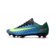 Chaussures de Foot Nike Mercurial Vapor XI FG Bleu Volt Rose