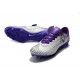 Nouveau Chaussures de Foot Nike Mercurial Vapor 11 FG Real Madrid Violet Blanc