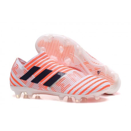 Crampons - Nouveau Adidas Nemeziz 17+ 360 Agility FG Orange Noir Blanc