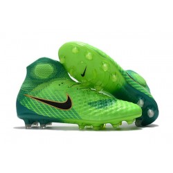 Chaussures de Foot Nike Magista Obra II FG Vert Noir