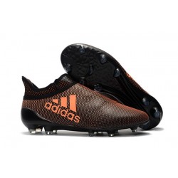 Adidas X 17+ Purespeed FG - Chaussures de Foot pour Hommes Orange Noir