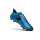 Adidas X 17+ Purespeed FG - Chaussures de Foot pour Hommes Bleu Noir