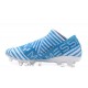 Crampons - Nouveau Adidas Nemeziz 17+ 360 Agility FG Blanc Legend Ink Bleu