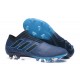 Crampons - Nouveau Adidas Nemeziz 17+ 360 Agility FG Bleu Noir