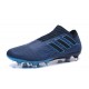 Crampons - Nouveau Adidas Nemeziz 17+ 360 Agility FG Bleu Noir