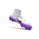 2017 Chaussures de Football Nike Mercurial Superfly V FG - Noir Blanc Violet