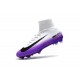 2017 Chaussures de Football Nike Mercurial Superfly V FG - Noir Blanc Violet