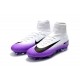 2017 Chaussures de Football Nike Mercurial Superfly V FG - Noir Blanc Violet