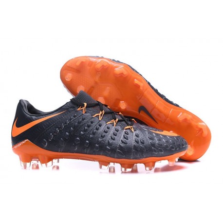 Nouveau Nike Crampons Hypervenom Phantom III FG Noir Orange