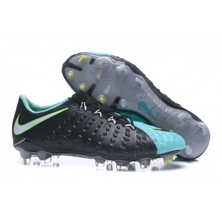 Nouveau Nike Crampons Hypervenom Phantom III FG Noir Bleu