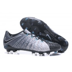 Nouveau Nike Crampons Hypervenom Phantom III FG Gris Noir