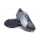 Nouveau Nike Crampons Hypervenom Phantom III FG Gris Noir