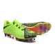 Nouveau Nike Crampons Hypervenom Phantom III FG Noir Vert Orange