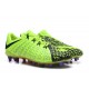 Nouveau Nike Crampons Hypervenom Phantom III FG Noir Vert Orange