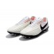 Nike Tiempo Legend VII FG - Chaussures de Football pour Hommes Blanc Noir