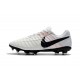 Nike Tiempo Legend VII FG - Chaussures de Football pour Hommes Blanc Noir