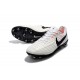 Nike Tiempo Legend VII FG - Chaussures de Football pour Hommes Blanc Noir