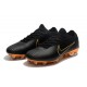 Nike Mercurial Vapor Flyknit Ultra FG - Crampons Nouveau Nike Or Noir