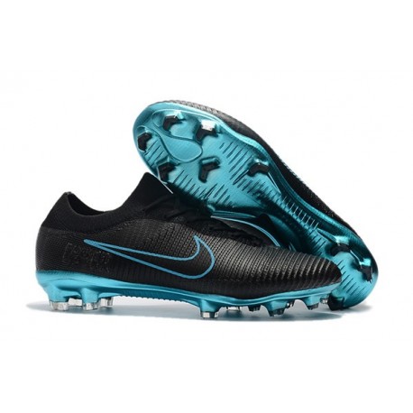 Nike Mercurial Vapor Flyknit Ultra FG - Crampons Nouveau Nike Noir Bleu