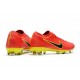 Nike Mercurial Vapor Flyknit Ultra FG - Crampons Nouveau Nike Rouge Jaune Noir